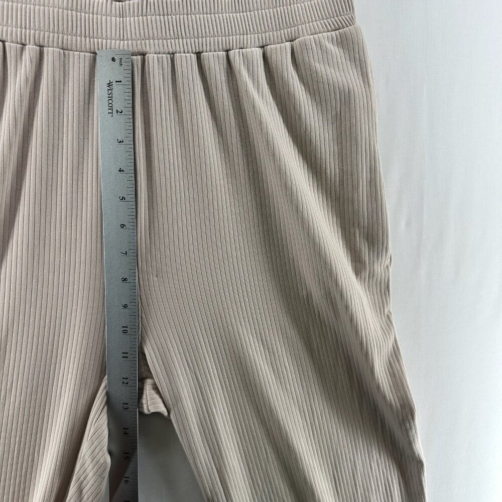 DOKOTOO Jumpsuit Size XL Ribbed Sleeveless Popover Tapered Cropped Beige - Picture 11 of 13